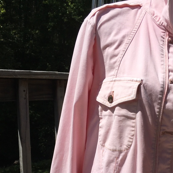 Chico’s Light Pink Utility Jacket. NWOT Size 3 (XL) - Picture 3 of 9